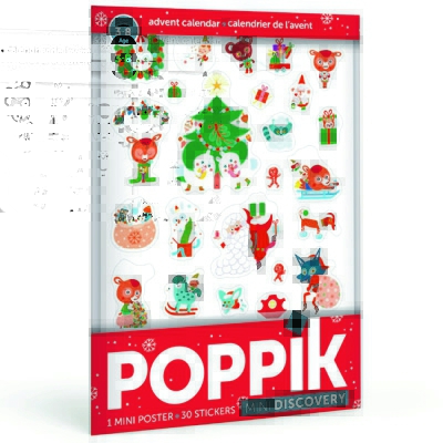 POPPIK - Stickerposter "Weihnachten" / Adventskalender