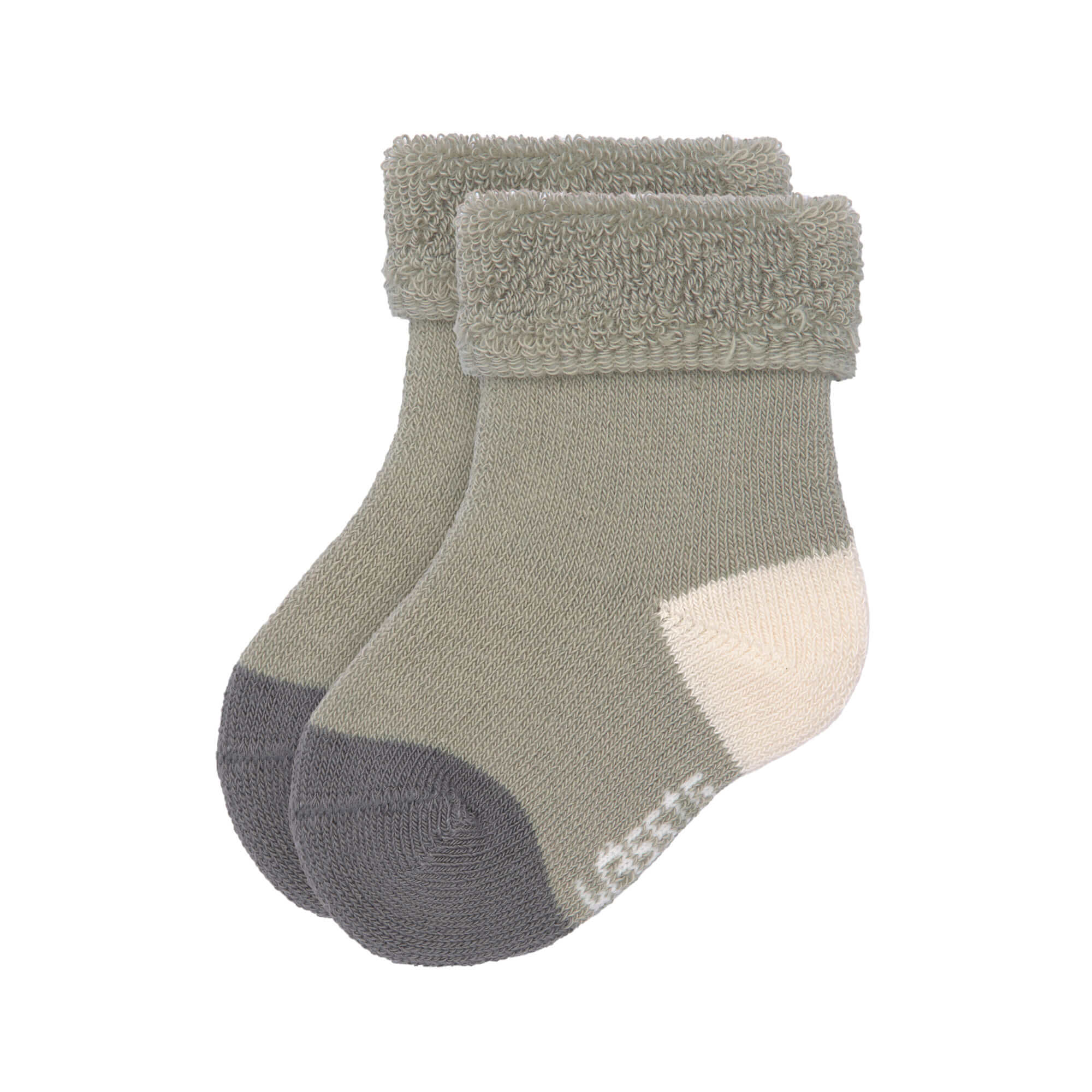 Baby-Socken aus Bio-Baumwolle(3er-Pack) GOTS - "Anthracite/Olive"