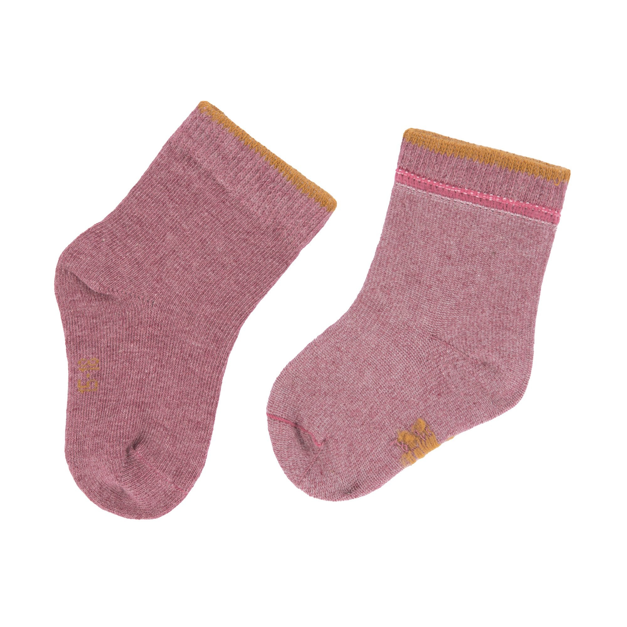Kinder-Socken (3er-Pack) aus Bio-Baumwolle GOTS - "Rosewood"