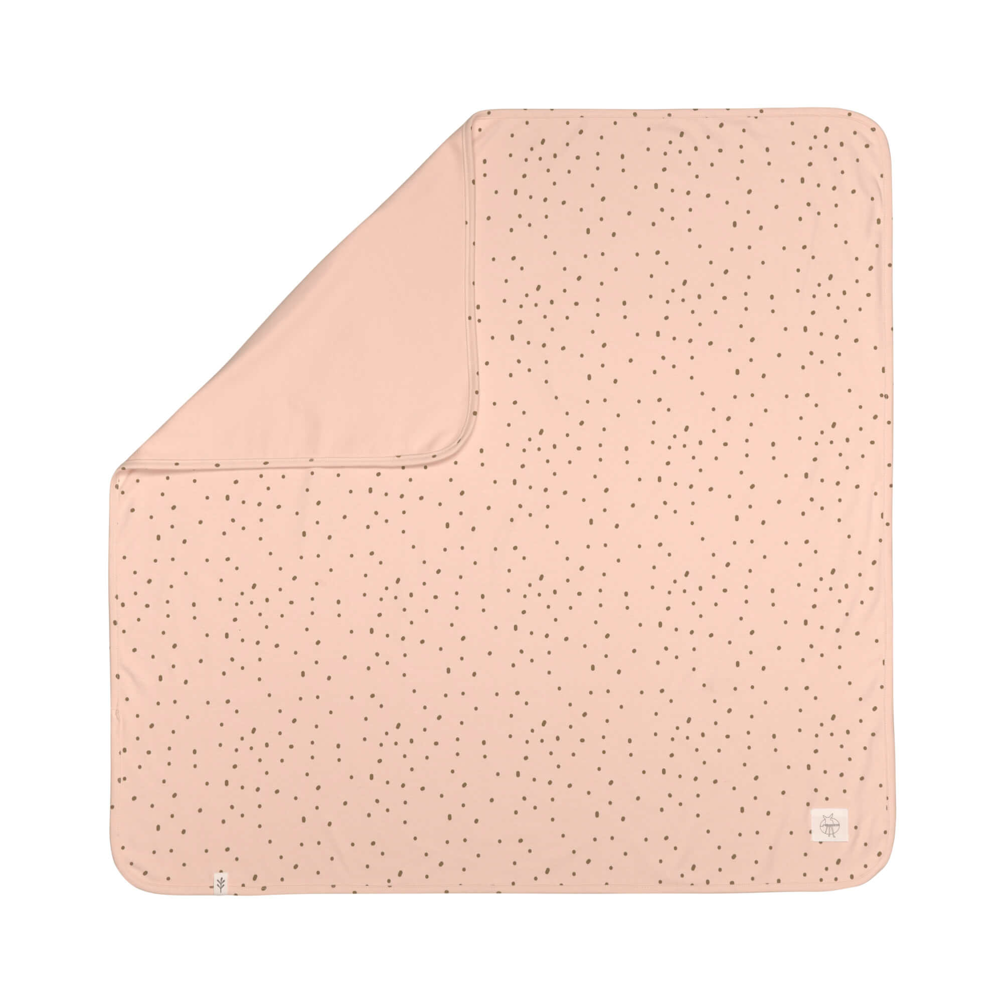 Baby-Decke GOTS "Dots Powder Pink"  80x80 cm 