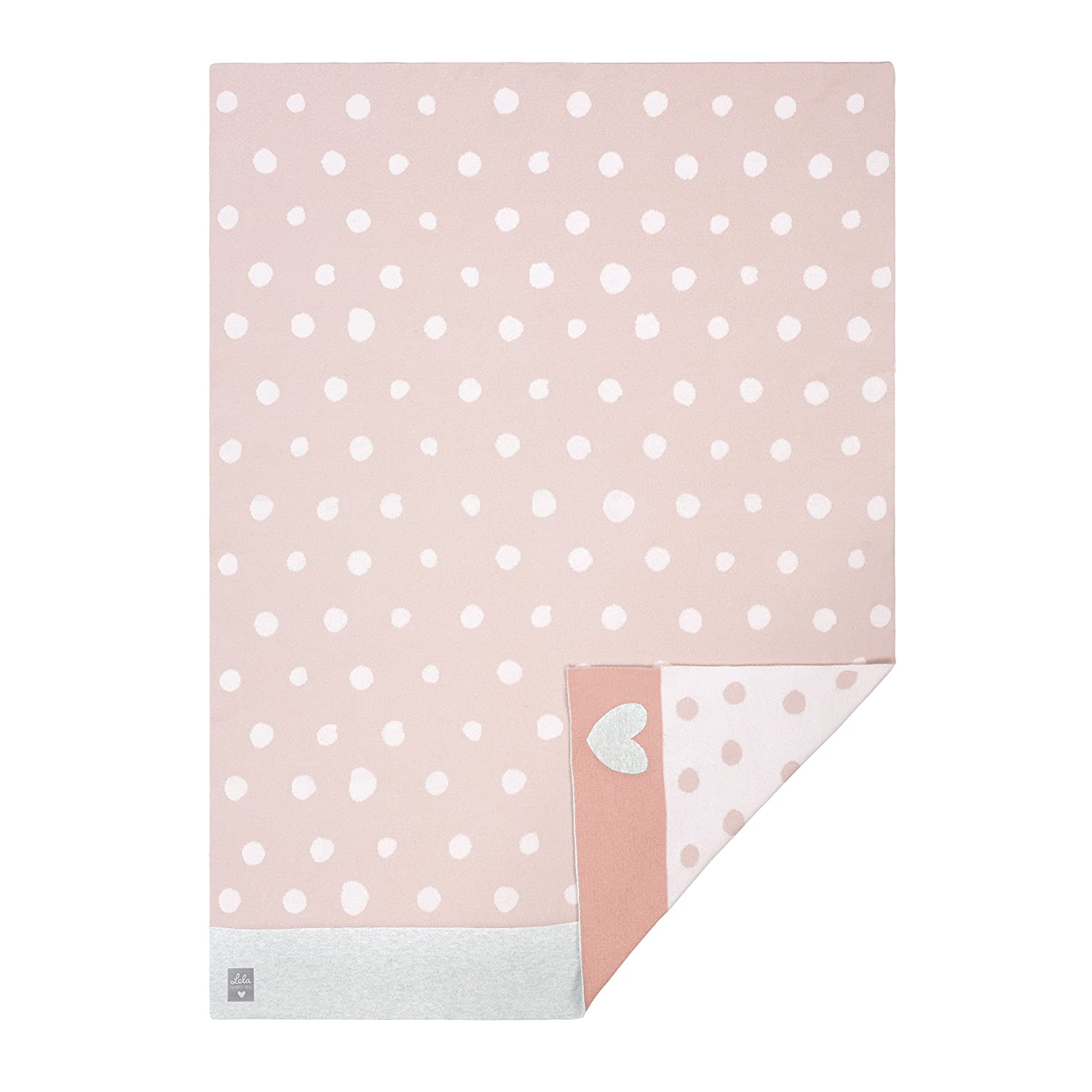 Baby-Decke GOTS "Lela Light Pink" 75x100 cm 
